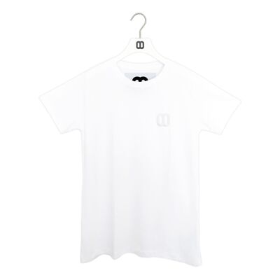 MUCHO Logo Embroidery Basic Shirt - white