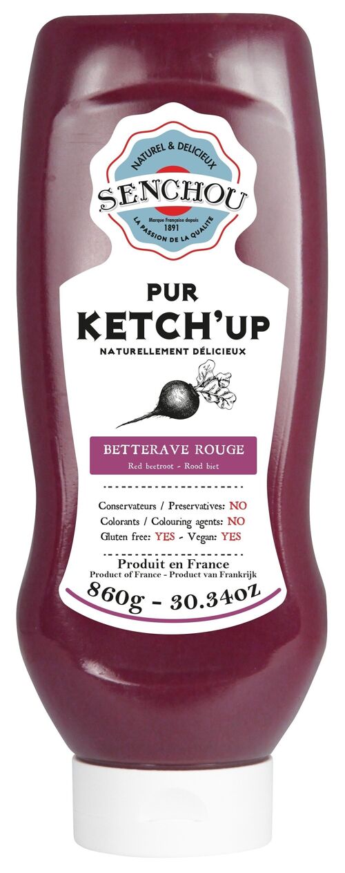 Pur Ketchup Betterave - pot PET squeeze 860g