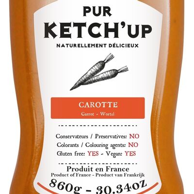 Pure Carrot Ketchup - 860g PET squeeze jar