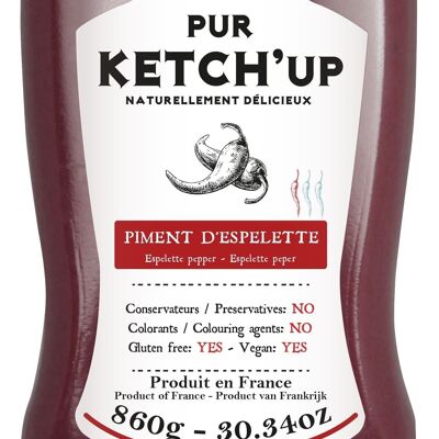 Pur Ketchup Tomate au Piment d'Espelette - pot PET squeeze 860g