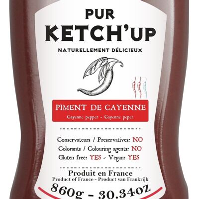 Pure Tomato Ketchup with Cayenne Pepper - 860g PET squeeze jar