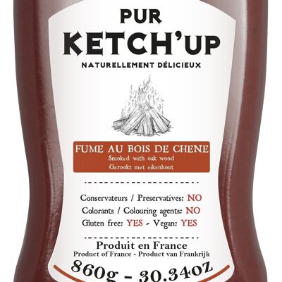 Pure oak wood-smoked ketchup - PET squeeze jar 860g