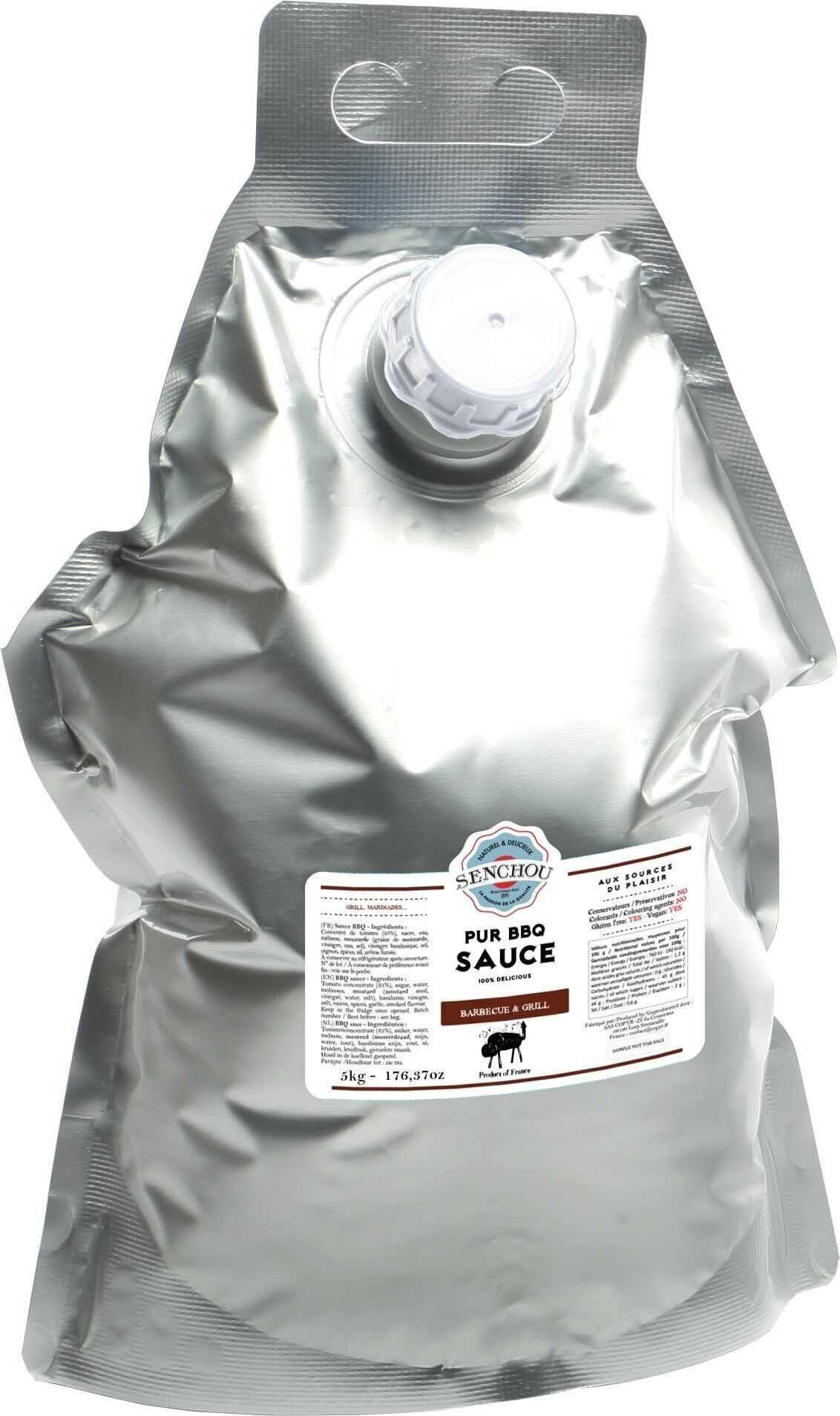 Salsa BBQ pura - bolsillo 5kg