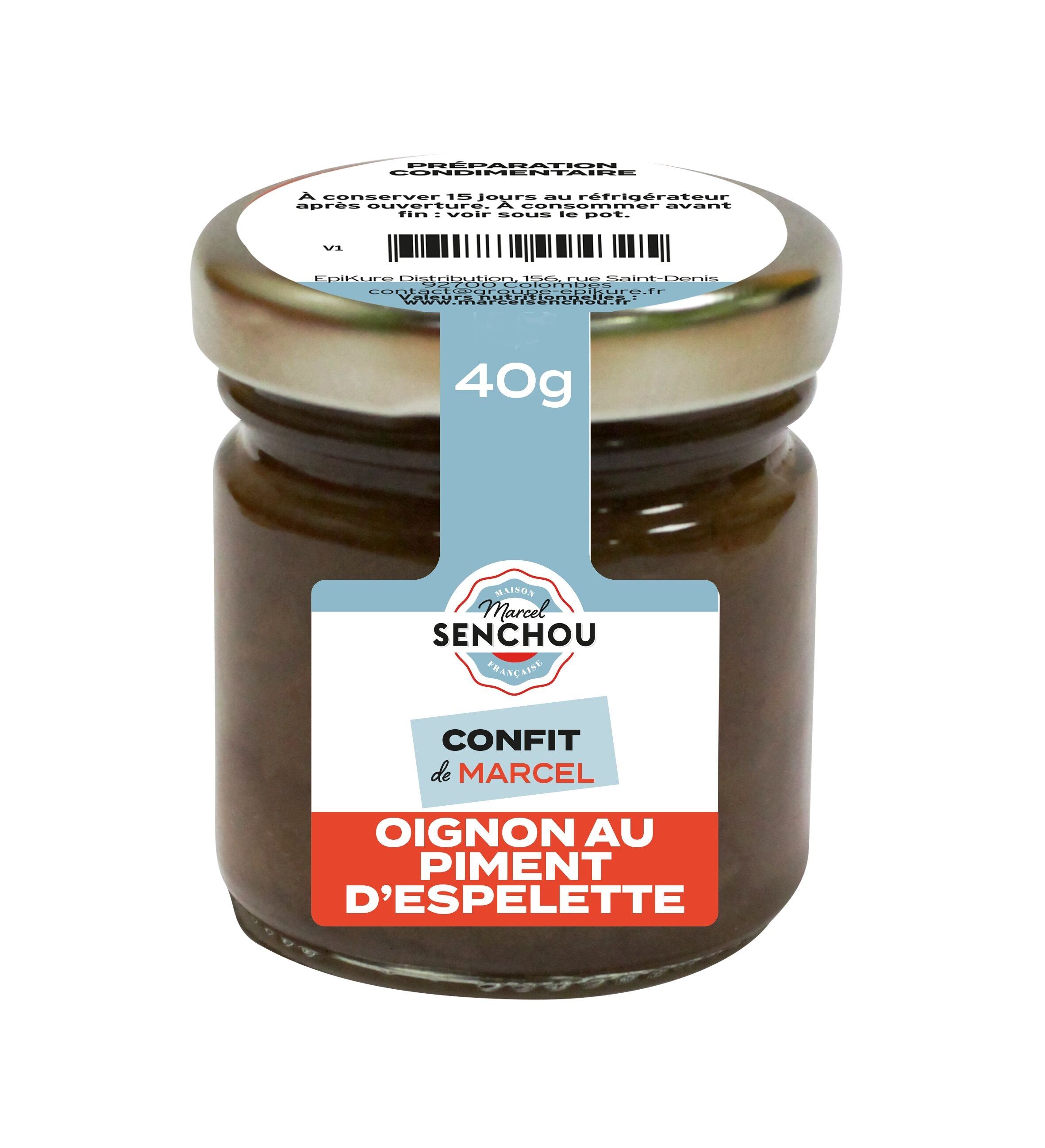 Zwiebelconfit mit Espelette-Pfeffer - 40g Glas