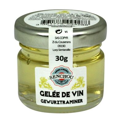 Gewurztraminer wine jelly - tarro de cristal 30g
