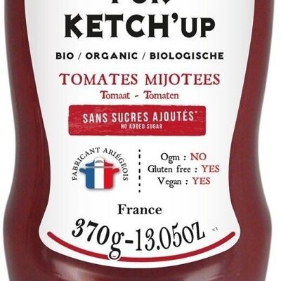 Reines Bio-Tomaten-Ketchup ohne Zuckerzusatz (Mini-Squeeze)