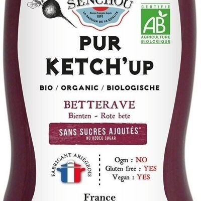 Pur Ketchup Betterave BIO Sans Sucres Ajoutés (mini squeeze)