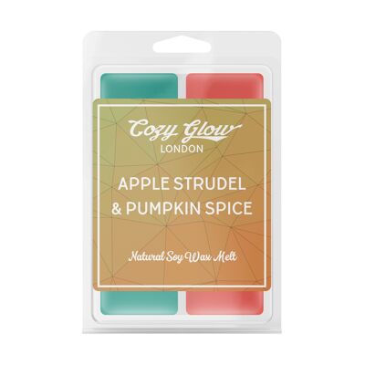 Apple Strudel & Pumpkin Spice Soy Wax Melt Duo