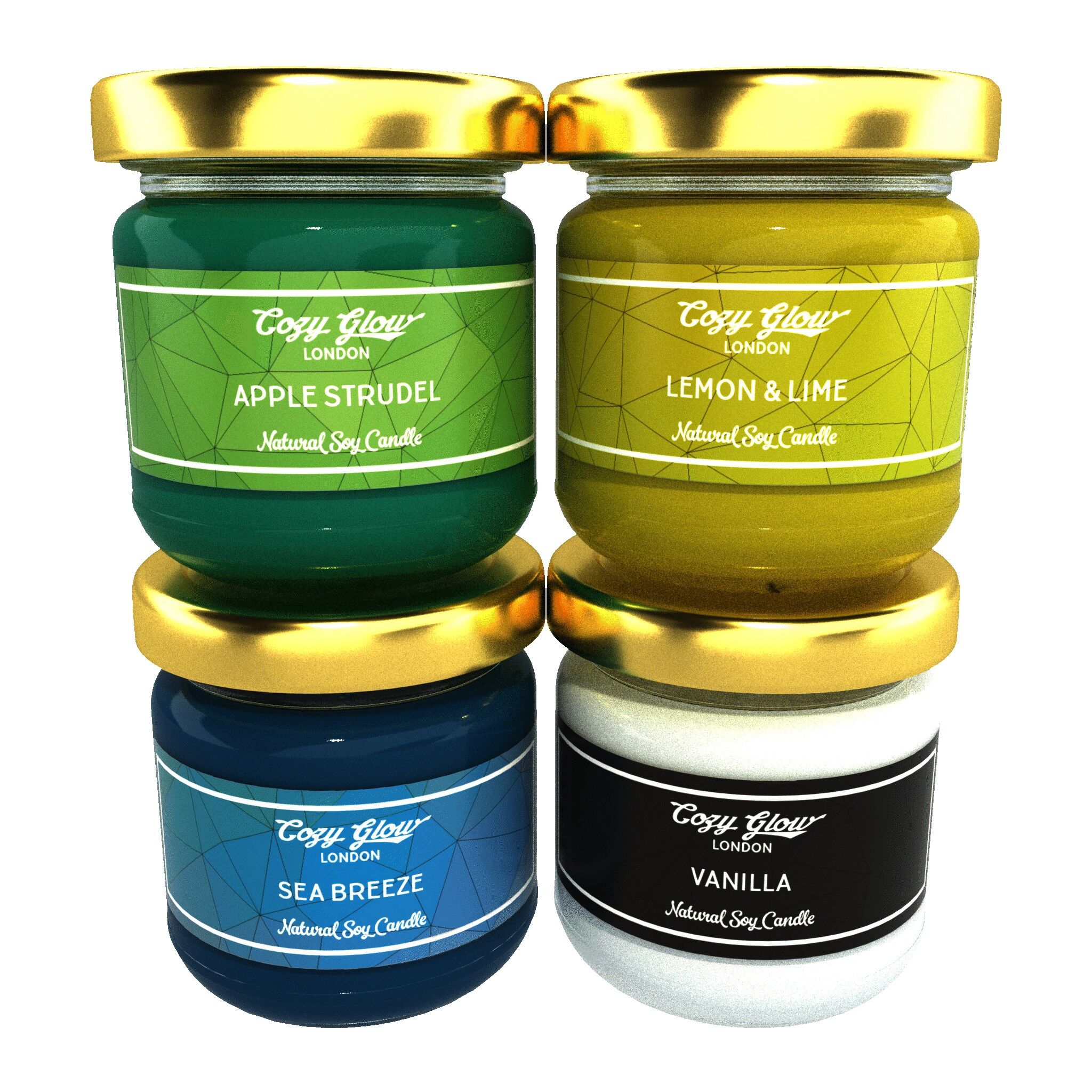 Strudel di mele, limone e lime, brezza marina e mini soia alla vaniglia