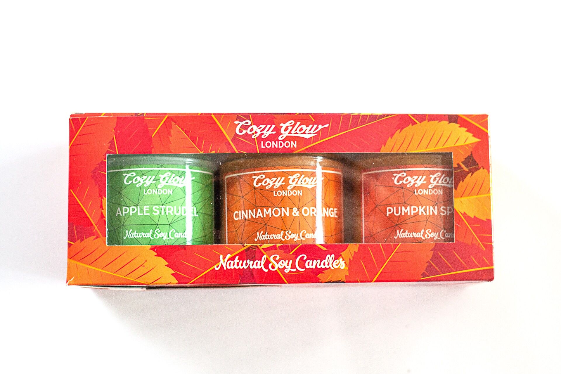 Trio di candele di soia regolari autunnali
Strudel Di Mele, Cannella & Or