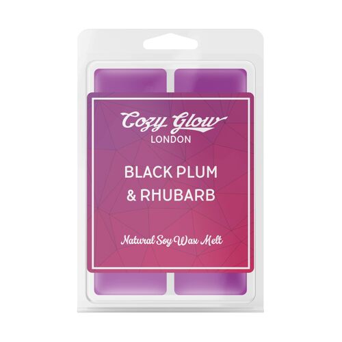 Black Plum & Rhubarb Soy Wax Melt Duo