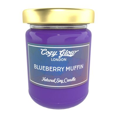 Vela grande de soja para muffin de arándanos