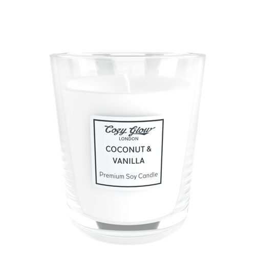 Coconut & Vanilla Premium Soy Candle