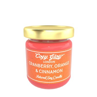 Cranberry, Orange & Zimt Reguläre Sojakerze