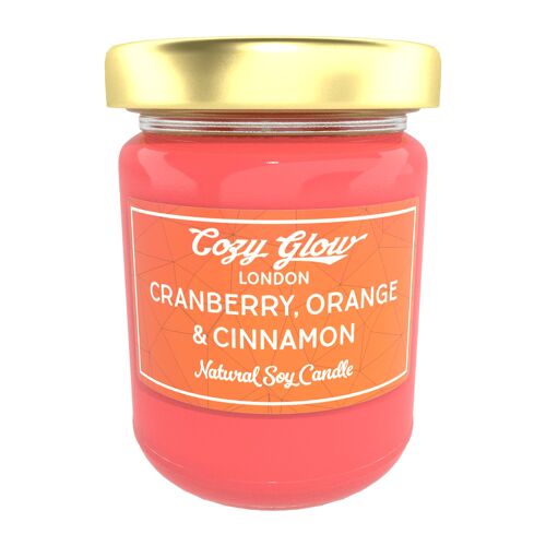 Cranberry, Orange & Cinnamon Large Soy Candle