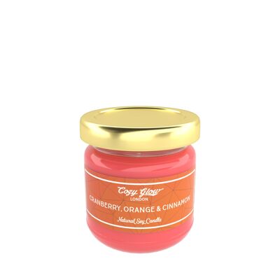 Cranberry, Orange & Cinnamon mini Soy Candle