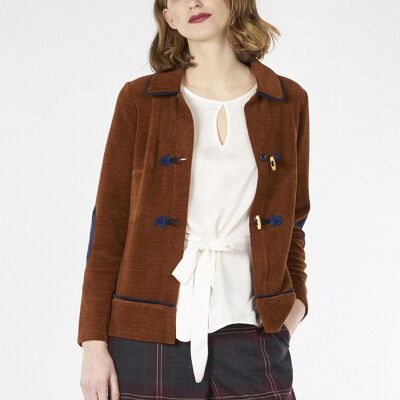 Chaqueta punto montreal marron