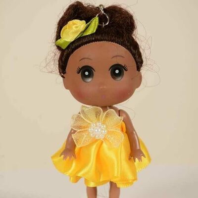 Mini  black  doll  keychain - 12