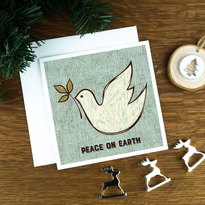 Cartolina di Natale di lusso La colomba