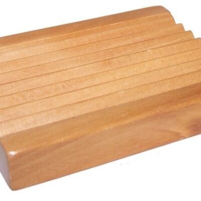 Groovy Wood Soap Dish