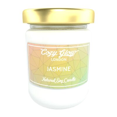 Grande bougie de soja au jasmin