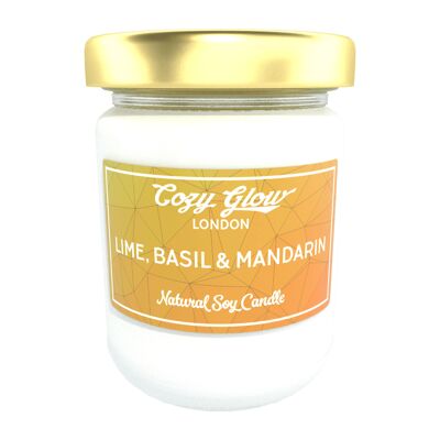 Lime, Basil & Mandarin Large Soy Candle