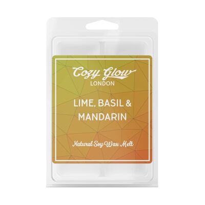 Lime, Basil & Mandarin Soy Wax Melt