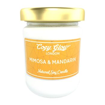 Grande Bougie de Soja Mimosa & Mandarine