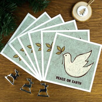 Le pack de cartes de Noël de luxe Dove. 1