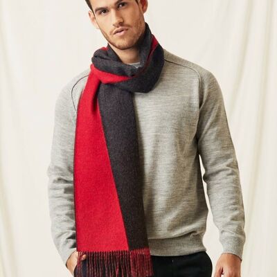 Bordeaux Red alpaca scarf
