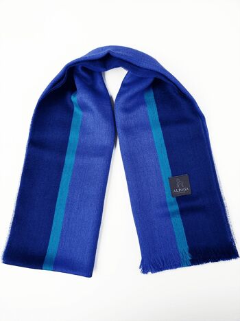 Alpaca Stole Buenos Aires Blue 4