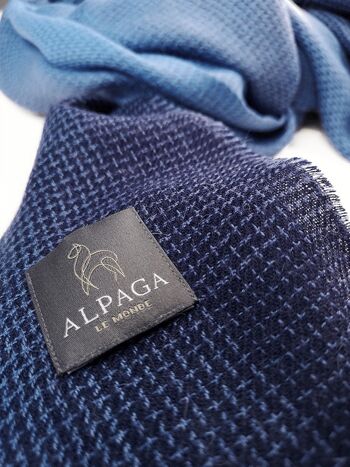 Alpaca Stole Alexandria Blue 4