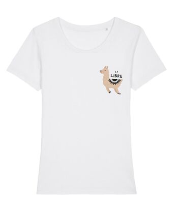 T-shirt « Libre » blanc 2