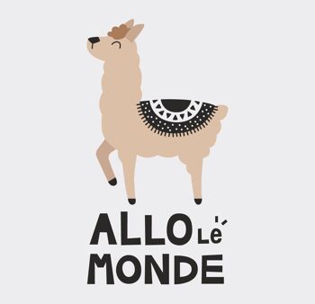 T-shirt « Allo Le Monde » blanc 6