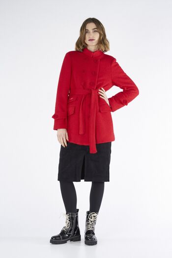 VESTE CROISÉE BERLIN ROUGE 2