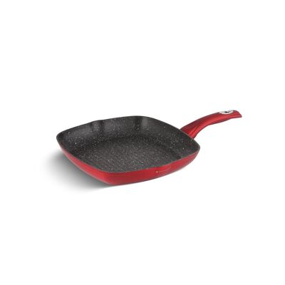 522 - Edënbërg Red Line - Ceramic Grill Pan - 28x28 cm - 3-layer non-stick coating!