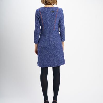 PICAS TWEED BLAUES KLEID