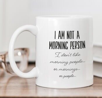 Tazza Non sono una persona mattiniera