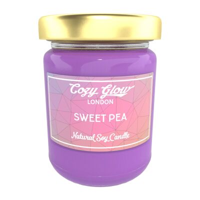 Sweet Pea Große Sojakerze