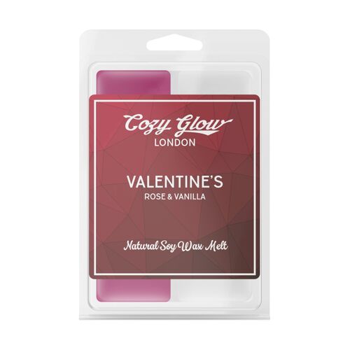 Valentine's Rose & Vanilla Soy Wax Melt Duo