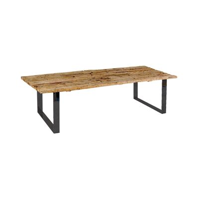 TAVOLO IN TEAK RICICLATO
PIEDINI IN METALLO NERO 2M
SENZA VETRO SARMATY