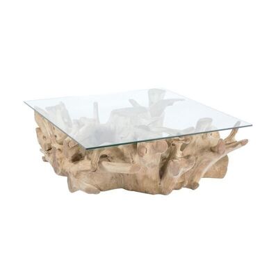 TAVOLINO RADICE
TEAK MASSELLO / TOP
VETRO105X105XH40SARANNAH