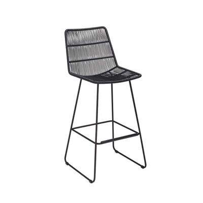 Chaise de bar noir
 outdoor con dao
 50.5x54x106.5cm