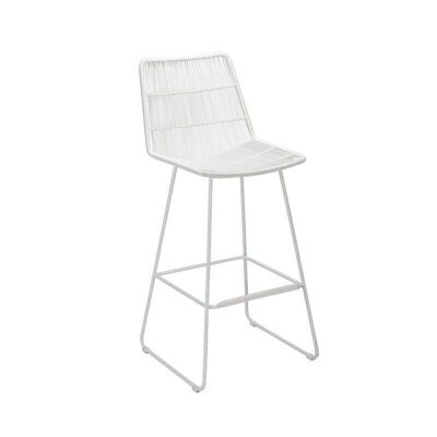 Chaise de bar blanc
 outdoor con dao
 50.5x54x106.5cm