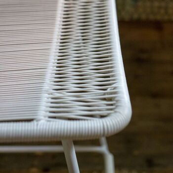 Chaise de bar blanc
 outdoor con dao
 50.5x54x106.5cm 4