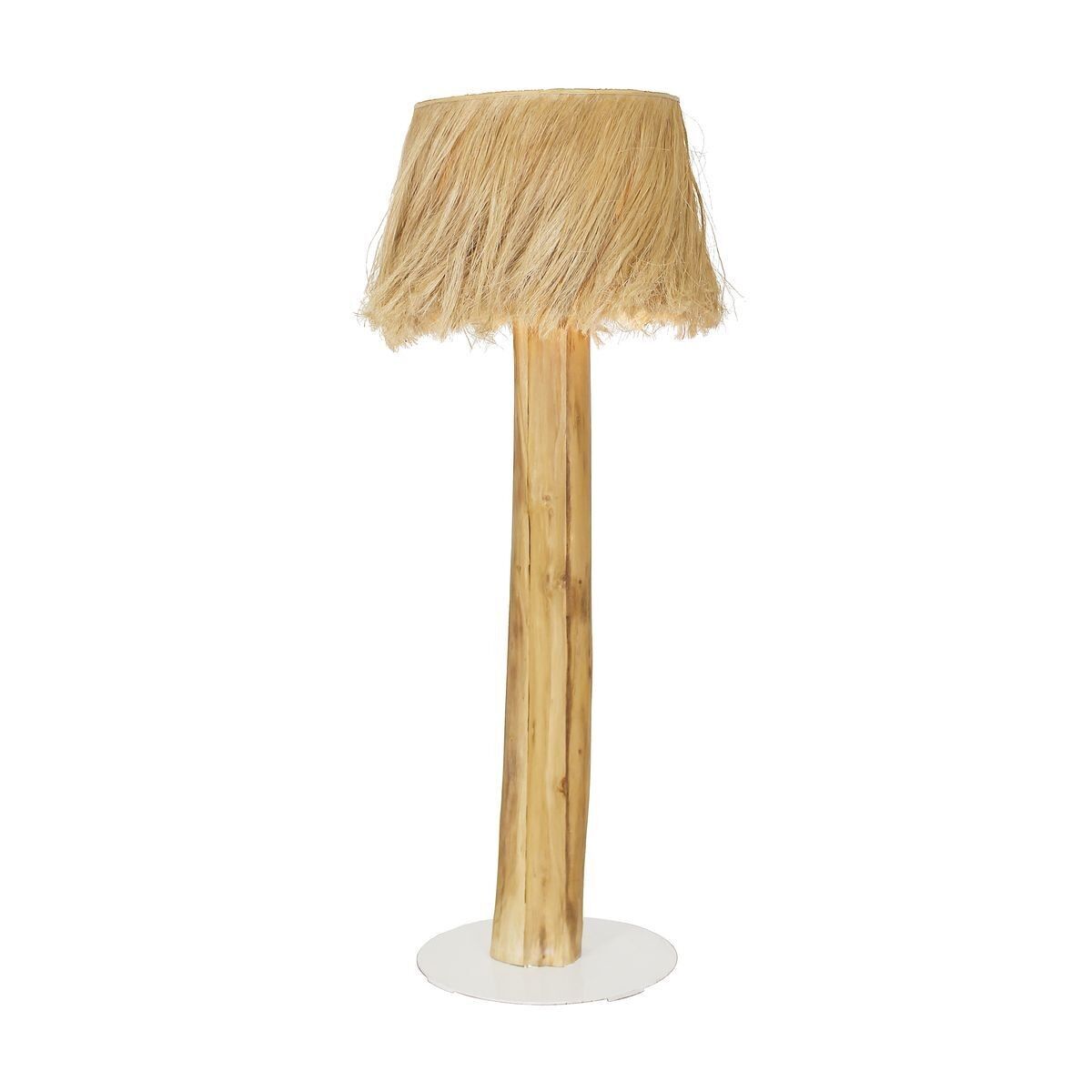 HOLZSTECKLEUCHTE
 MAHAGONI UND LAMPENSCHIRM
  DIAM60 X 190 CM SIARGAO