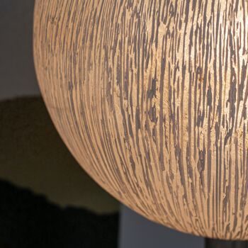 Lampadaire en fibre de
 verre, pied en racine de
 bois 35x139cm rawa 4