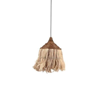 Suspension en feuilles
 d'abaca naturelles
 ø36x48cm tan tan