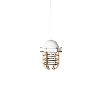 WOODEN SUSPENSION AND
 WHITE METAL Ø22XHT150CM
 MR B