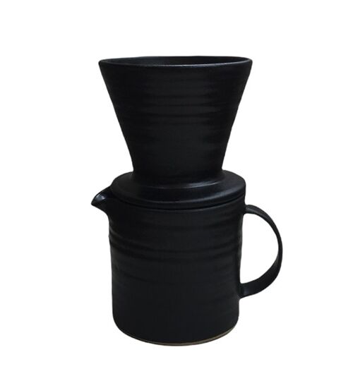 WAVE Coffee Jug with Filter Holder / black